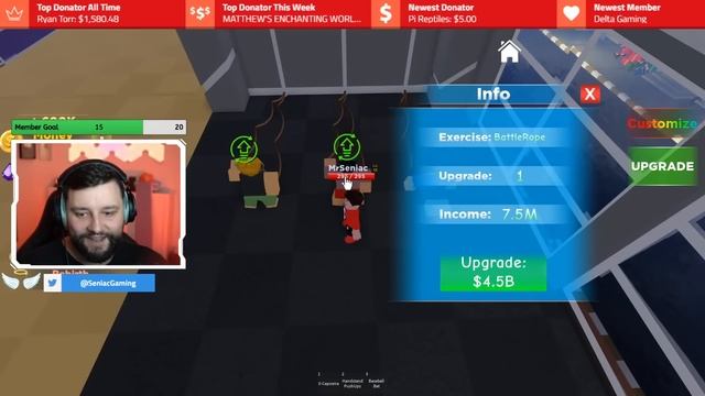 Creating a NEW COMPANY and Making MILLIONS! in ROBLOX GYM TYCOON смотреть онлайн