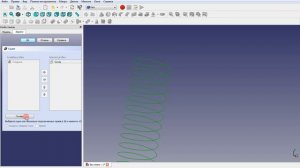 FreeCAD создание спирали, пружины [spiral, spring] верстак Part