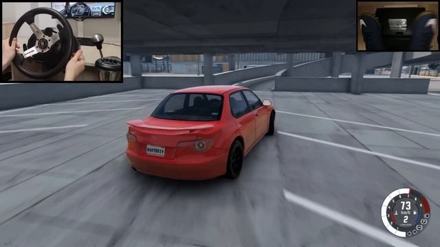 BeamNG - BABY DRIVER Subaru drifting смотреть онлайн