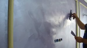Декоративная штукатурка с перламутровым переливом. Видеоурок.