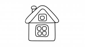 КАК НАРИСОВАТЬ ДОМИК ЛЕГКО И БЫСТРО УЧИМСЯ РИСОВАТЬ