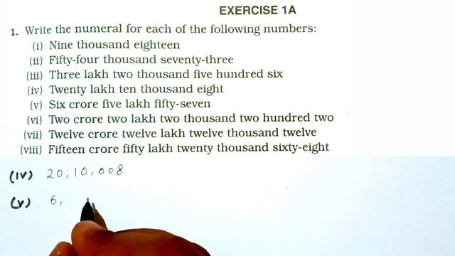 CLASS-6TH / MATHEMATICS /CHAPTER 1 / NUMBER SYSTEM  /  EXERCISE 1A  / R S AGGARWAL MATHS SOLUTION /