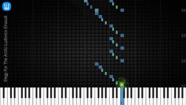 🎹 Elegy For The Arctic, Ludovico Einaudi, Synthesia Piano Tutorial смотреть онлайн