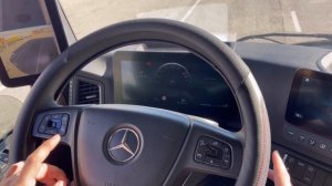 РЕЖИМЫ POWER / ECO, СИСТЕМЫ ПОДДЕРЖАНИЯ ДИСТАНЦИИ И УДЕРЖАНИЯ ПОЛОСЫ В MERCEDES ACTROS В ДВИЖЕНИИ