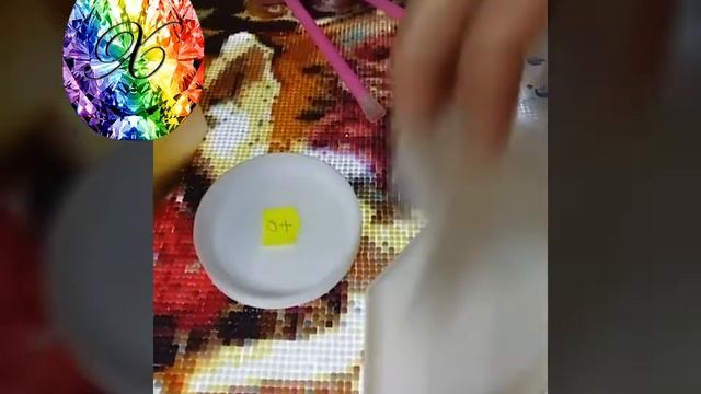 Алмазная вышивка Чайный сервиз Готовая картина смотреть онлайн