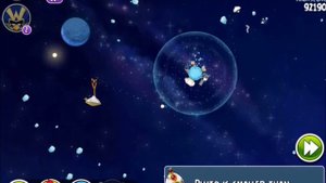 Angry Birds Space - Solar System. Level 10-13 Pluto. 3 stars