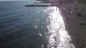 Море в Алуште (Крым) 4 октября 2015