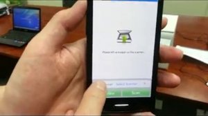 SCX 3405W Wireless Scanning demo to mobile phone