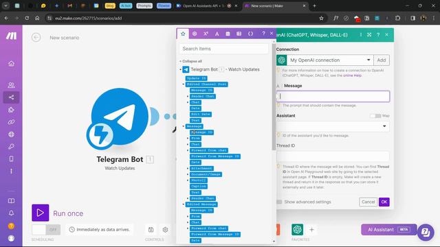 Как создать Telegram бот с ChatGPT | Open AI Assistant в телеграмме