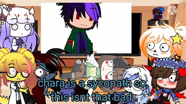 Undertale reacts to gachatubers videos||very short.