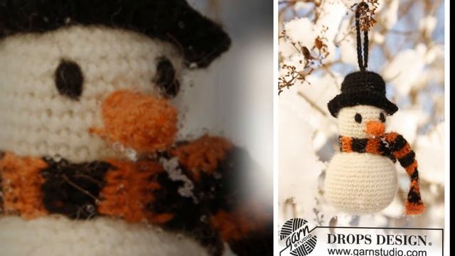 Вязаные украшения на Рождество и Новый Год от Drops Design?