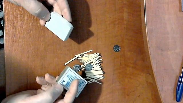 СЕКРЕТ ФОКУСА МОНЕТЫ ИЗ СПИЧЕЧНОГО КОРОБКА