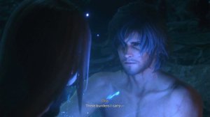 Clive and Jill naked on the beach cutscene Final Fantasy 16