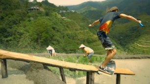 Brian Grubb катается на вейкскейте в Филиппинах