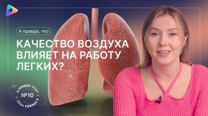 А правда, что качество воздуха влияет на работу легких? Выпуск №10