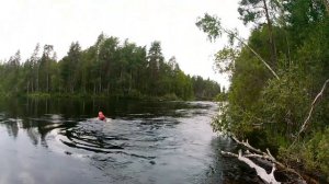 река Чирка Кемь, Карелия, август 2023 - день третий