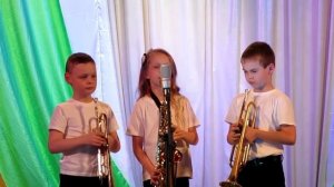 Выступление подготовительной группы- Духовые инструменты
