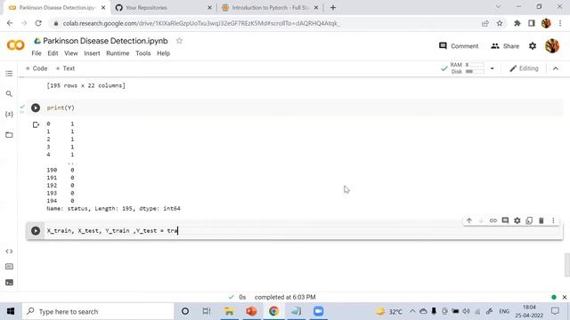 Parkinson's Disease Detection using Python|End to end MachineLearningProjects|Support Vector Machin