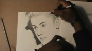 HOW TO DRAW: Justin Bieber (with pencils)