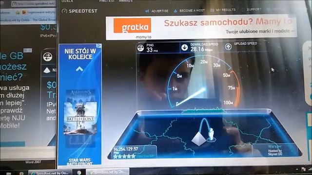 Test Internet: Play 4G LTE Vs. Neostrada do 10 Mb/s PL смотреть онлайн