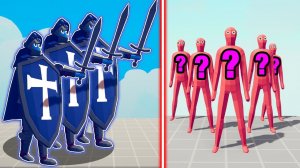 KNIGHT TEAM vs RANDOM TEAM | Totally Accurate Battle Simulator-TABS