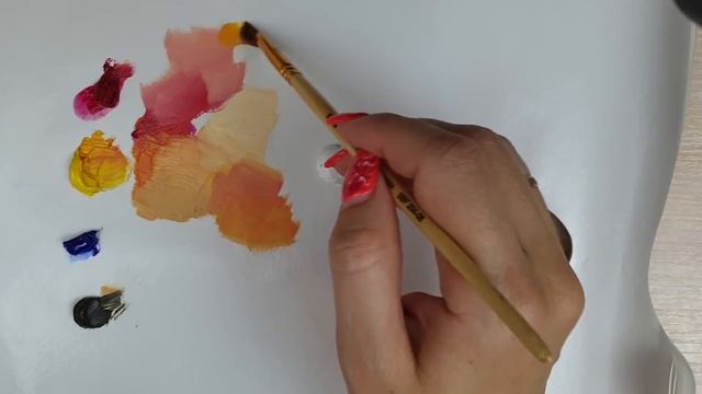 Как нарисовать сирень. Композиция, оттенки, процесс. смотреть онлайн