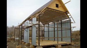 Как строят металло-каркасные дома
