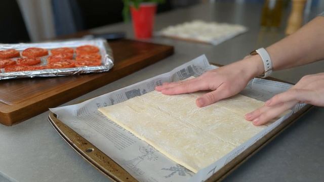 Французский Томатный Тарт. Открытый пирог с помидорами.