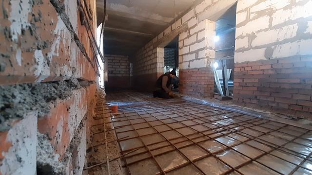 Устройство бетонного пола  с приямком. 35 кв своими руками
