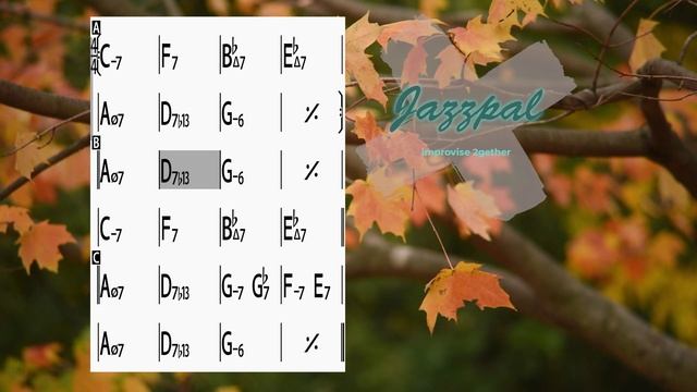 Джазовый стандарт  "Autumn Leaves " G-  100bmp Jazz Medium Swing minus bass