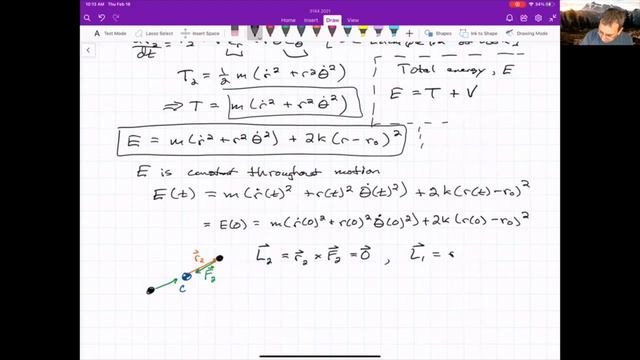 Worked Example of 2 Particle System| MATLAB Tutorial| Implications of Energy & Momentum Conservatio