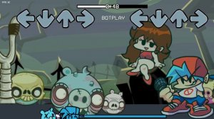FNF vs Zombie Bad Piggies | Angry Birds FNF Mod | FNF Zombie Piggies Vs Boyfriend Mod
