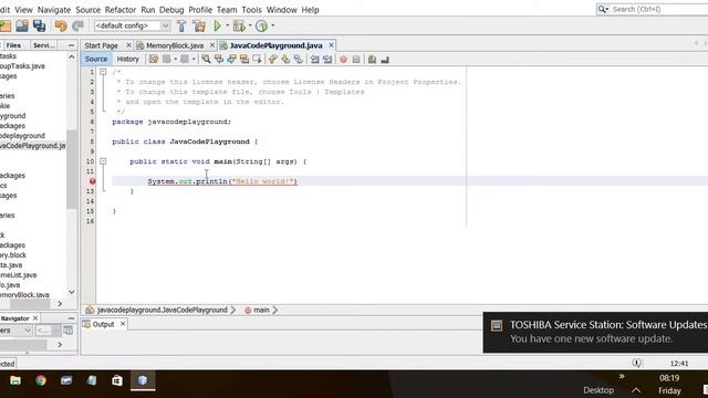 Hello World program. written in Java using NetBeans IDE. смотреть онлайн