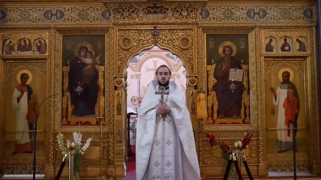 21.08.2021 Проповедь о. Георгия на Литургии. Перенесение мощей прпп. Зосимы и Савватия Соловецких смотреть онлайн