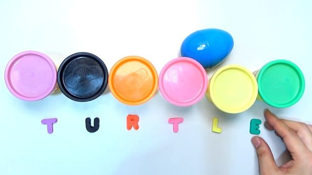 Surprise Egg Learn-A-Word! Spelling Animals TURTLE Play Doh Names & Sounds for kids with Tomica Toy смотреть онлайн