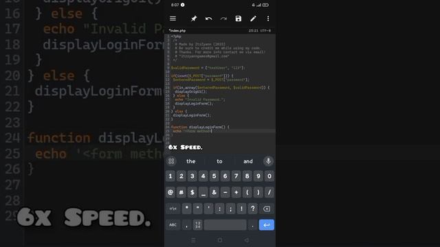 Coding Tutorial #1 | Simple Password Log-In form using "PHP"