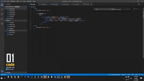 04- دورة تطبيقية انشاء سكربت بحث HTML CSS PHP & MySQL