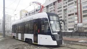 Трамвай 71 415М в Екатеринбурге (на испытыниях)