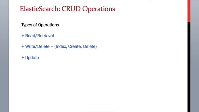 4.3 ElasticSearch Training - Types of Operations CRUD in ElasticSearch