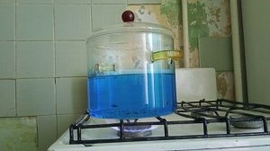 Стеклянная кастрюля для газовых и электрических плит Autumn 3 литра. Первое кипячение воды