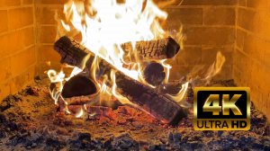 Камин и белый шум потрескивающего костра для релакса, сна, расслабления, работы или учебы.