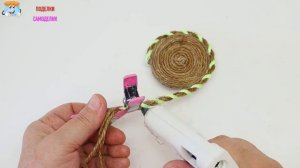 Самая Простая Корзинка из Джута ПОЛОСАТИК Своими Руками