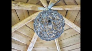 Как сделать ЛЮСТРУ из природного материала своими руками / Светильник лофт