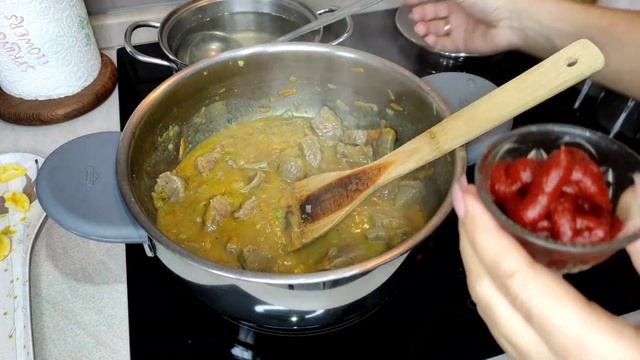 Говядина томлёная с картошкой !( #Vitelloconpatate)