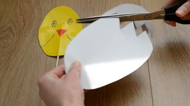 DIY.Ну оочень класная поделка. Hand-crafted.ЦЫПЛЕНОК в яйце.Поробка для дітей.