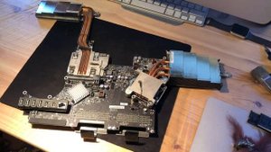 iMac 21” Mid 2011 A1311 Чистка от пыли замена термопасты