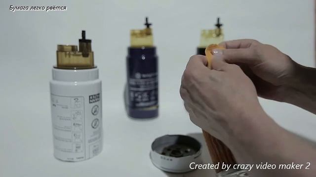 Сравнение топливных фильтров PL420 производства Noname, Wayteko и Createk
