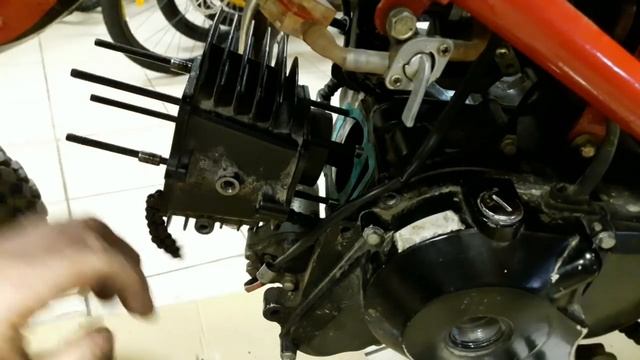 Питбайк IRBIS TTR125 ремонт поршневой мотоцикл Ирбис мопед Alpha RX 125