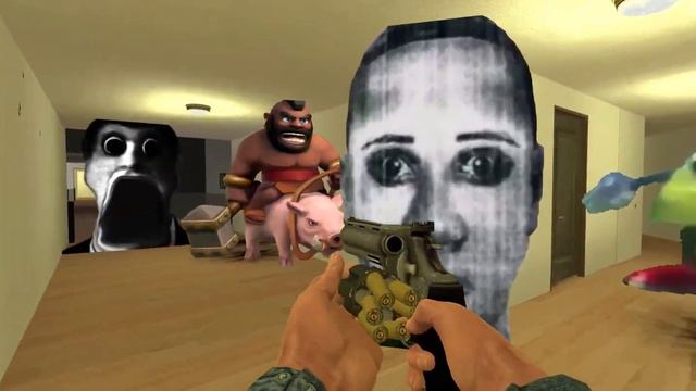 Obunga and Hog Rider, Dselendelgato and Triangle Garry’s Mod NextBot
