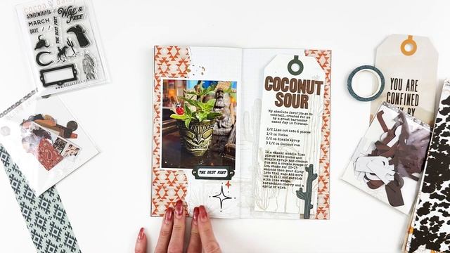 "Big Sky" Traveler's Notebook Memory Keeping Layout Tutorial with Christine at Cocoa Daisy смотреть онлайн